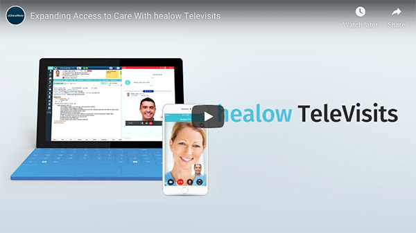 healow TeleVisits video