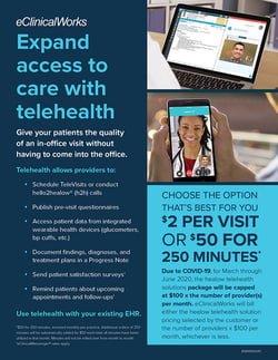 one page healow telehealth brocure